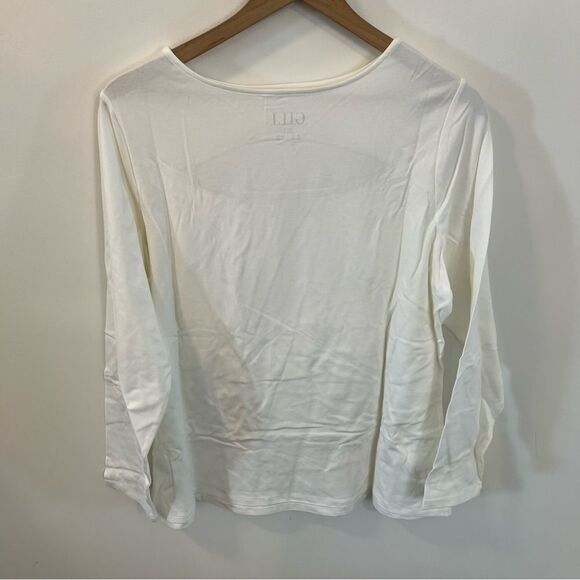New G.I.L.I. Long Sleeve Open Keyhole Top | Size 1X - Picture 5 of 8
